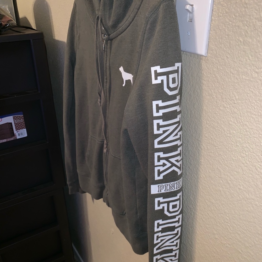 Olive Green Pink VS Sweater